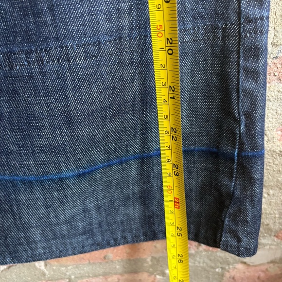 Boden Dark Blue Button-Front Pencil Skirt - Picture 3 of 8